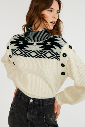 Pull neige en solde Claudie Pierlot