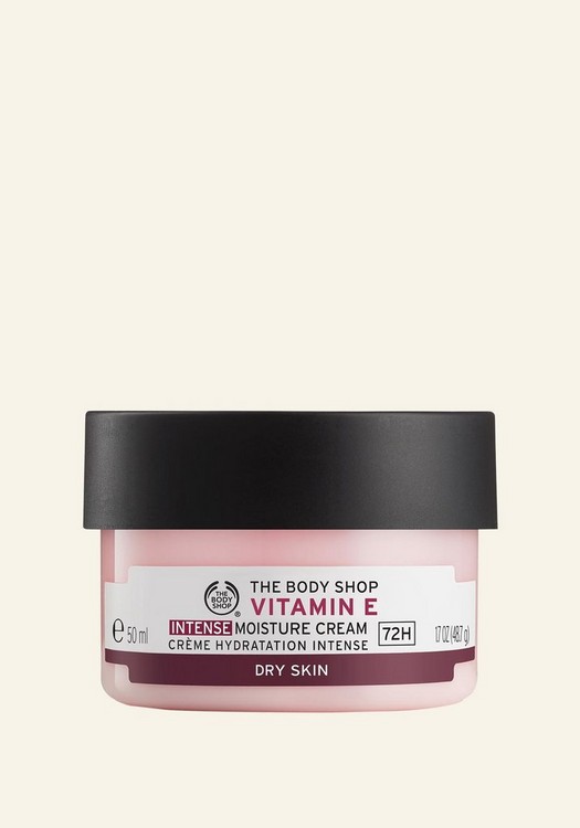 Crème Hydratation Intense Vitamine E The body shop prendre soin peau hiver