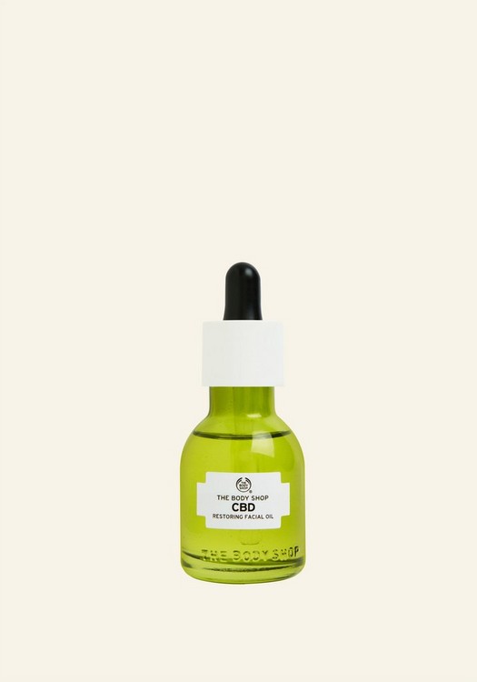 The body shop prendre soin peau hiver huile serum cbd