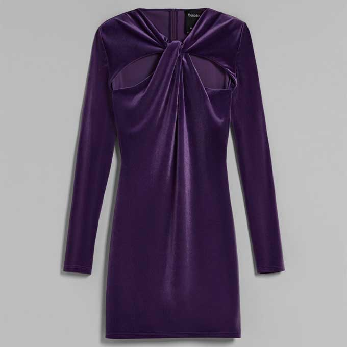 robe en velours look de noël 2021