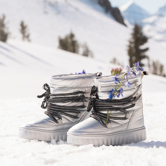 Bottes neige boots metalisées pour femme Roxy