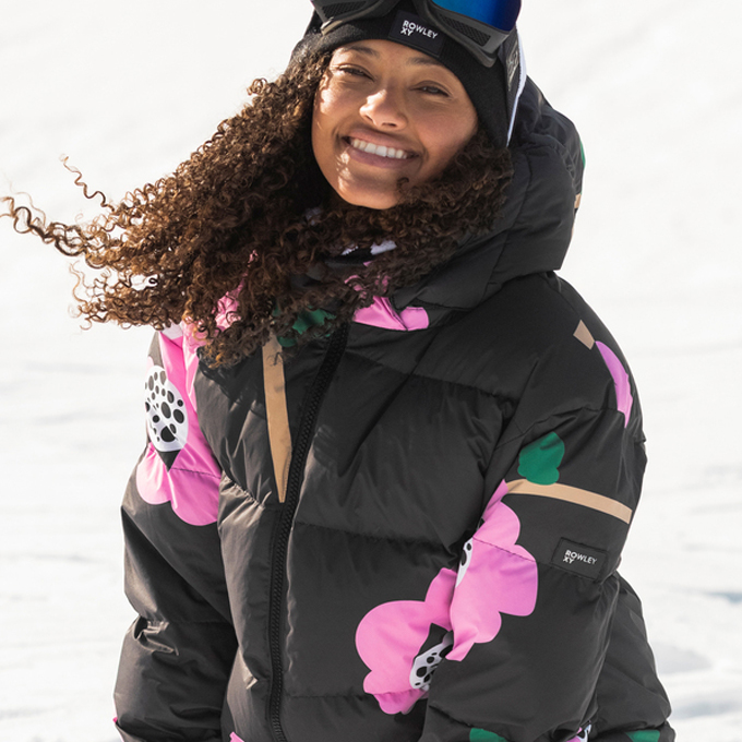 plumífero para la nieve estampado Roxy