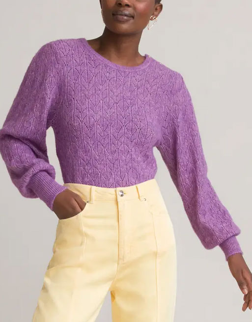 pull violet asos couleurs tendance printemps 2022