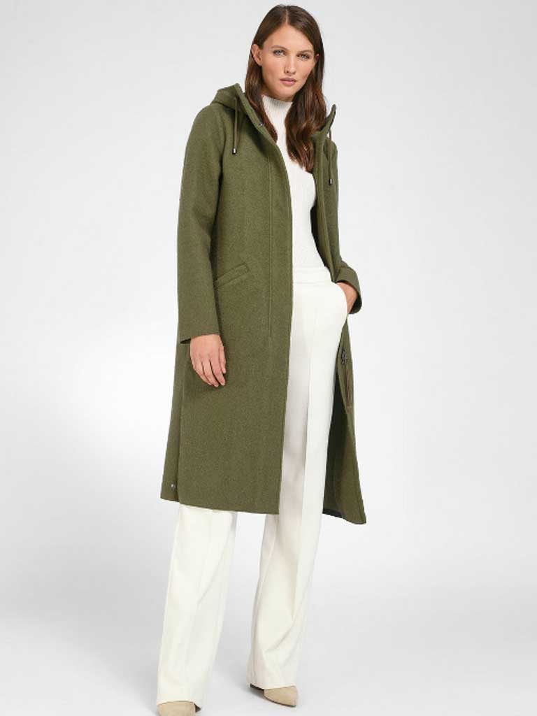 manteau kaki droit peter hahn