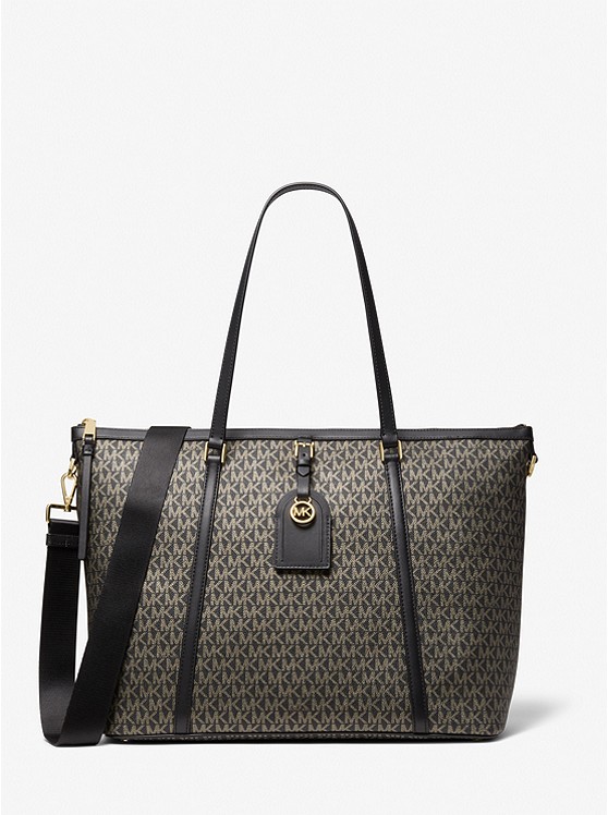grand cabas cuir logo Michael Kors