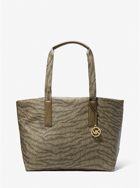 Grand cabas Michael Kors àimprimé animalier à logo