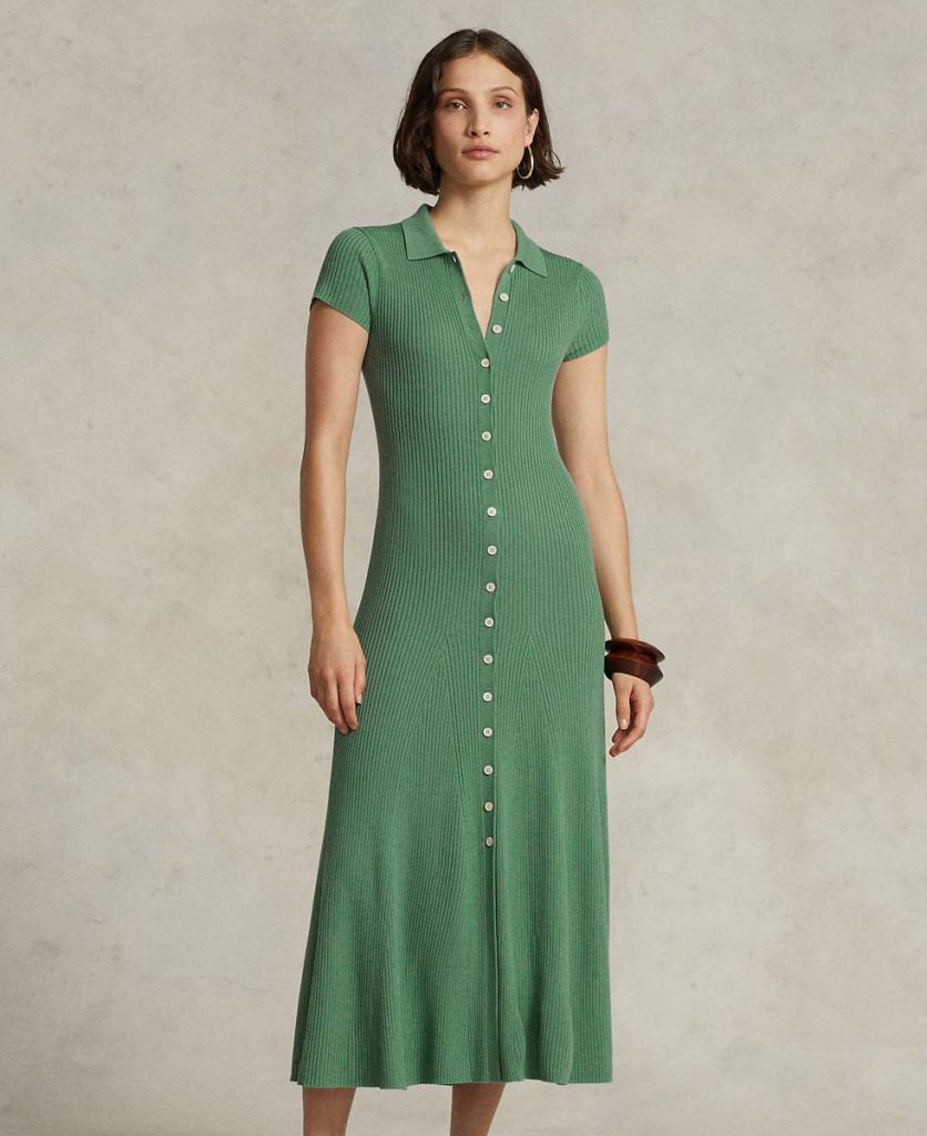 Vestido verde ralph lauren