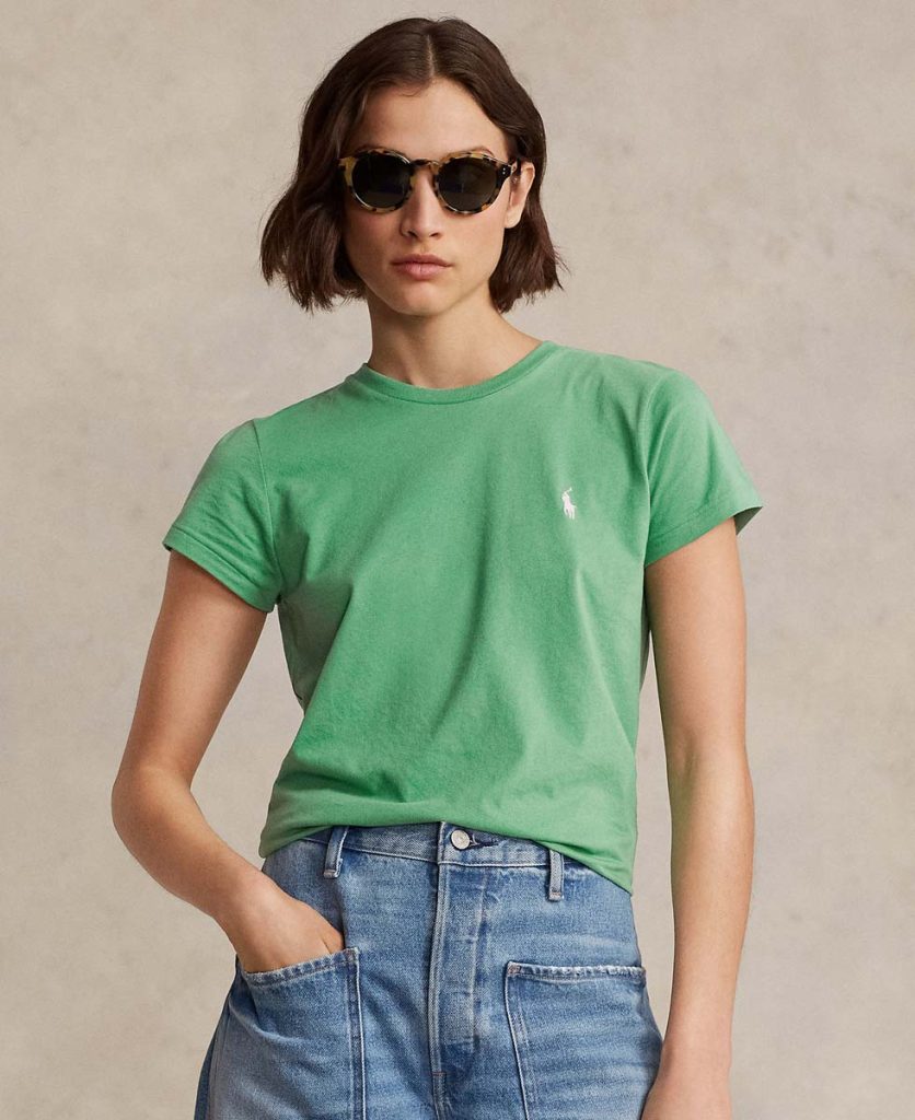 camiseta verde ralph lauren