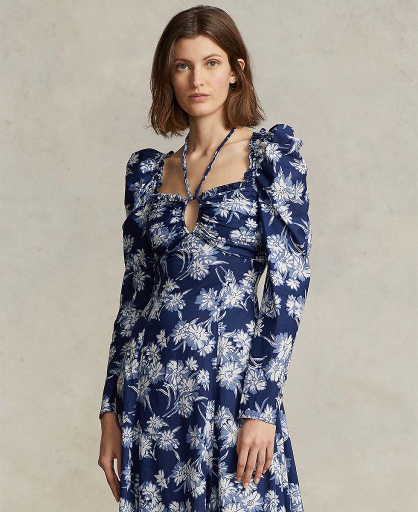 vestido estampado floral Ralph Lauren