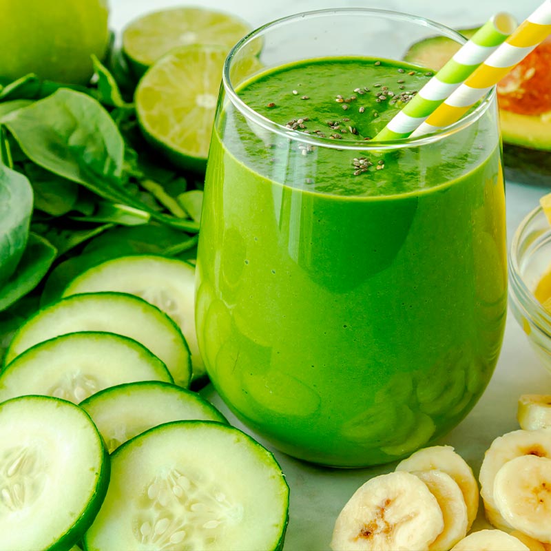 smoothie verde de primavera recetas de primavera rápidas y fáciles