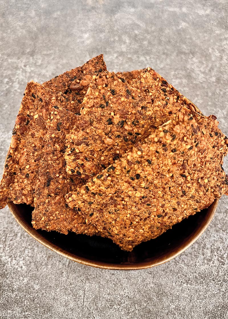 Crackers Vitalité Sans Gluten  recettes pour des apéros healthy