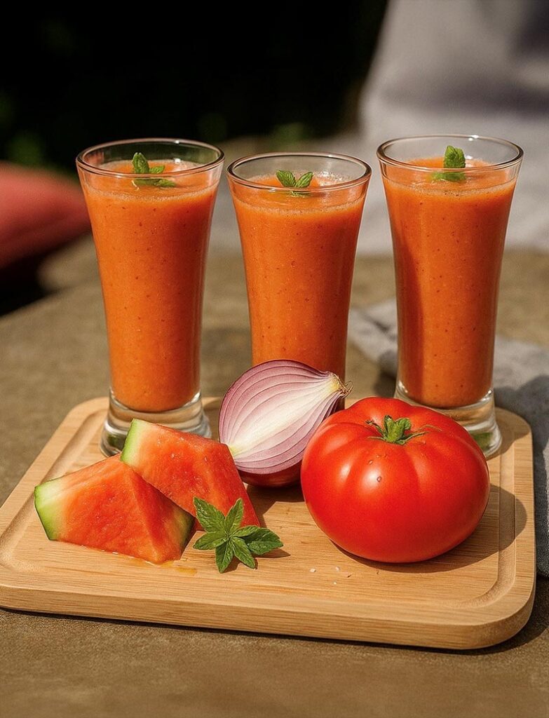 recettes de gaspachos pasteque tomate